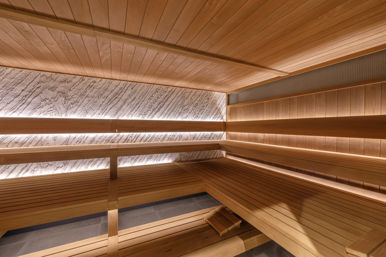 Notenhouten Sauna